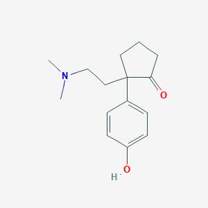 2-[2-(Dimethylamino)ethyl]-2-(4-hydroxyphenyl)cyclopentan-1-one