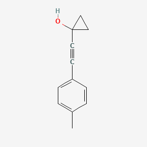 molecular formula C12H12O B14593878 1-[(4-Methylphenyl)ethynyl]cyclopropan-1-ol CAS No. 60512-43-8