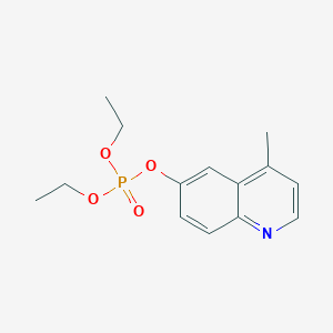 molecular formula C14H18NO4P B14593882 Diethyl 4-methylquinolin-6-yl phosphate CAS No. 61391-52-4