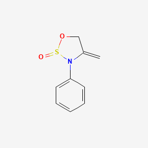 molecular formula C9H9NO2S B14593892 4-Methylidene-3-phenyl-1,2lambda~4~,3-oxathiazolidin-2-one CAS No. 60839-88-5