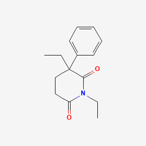 molecular formula C15H19NO2 B14593924 1,3-Diethyl-3-phenylpiperidine-2,6-dione CAS No. 61327-84-2