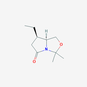 (7R,7aS)-7-Ethyl-3,3-dimethyl-hexahydropyrrolo[1,2-c][1,3]oxazol-5-one
