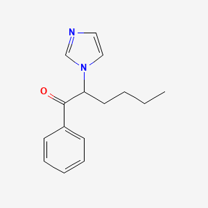 molecular formula C15H18N2O B14593943 2-(1H-Imidazol-1-yl)-1-phenylhexan-1-one CAS No. 60851-26-5