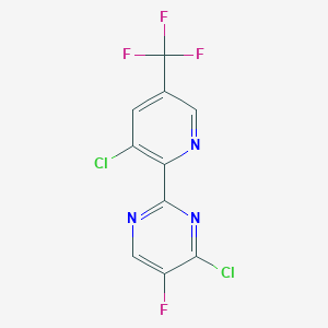 4-Chloro-2-(3-chloro-5-(trifluoromethyl)pyridin-2-yl)-5-fluoropyrimidine
