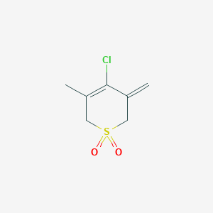 2H-Thiopyran, 4-chloro-3,6-dihydro-5-methyl-3-methylene-, 1,1-dioxide