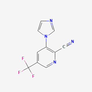 3-(1H-imidazol-1-yl)-5-(trifluoromethyl)picolinonitrile