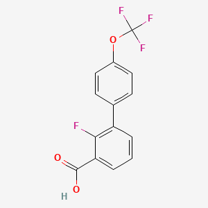 2-Fluoro-4'-(trifluoromethoxy)biphenyl-3-carboxylic acid