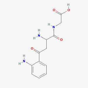 molecular formula C12H15N3O4 B14593978 [2-Amino-4-(2-aminophenyl)-4-oxobutanamido]acetic acid CAS No. 61039-51-8