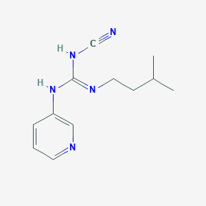 Guanidine, N-cyano-N'-(3-methylbutyl)-N''-3-pyridinyl-