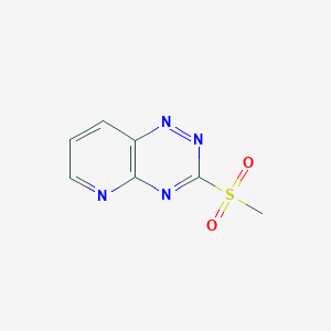 molecular formula C7H6N4O2S B14594024 Pyrido[2,3-e]-1,2,4-triazine, 3-(methylsulfonyl)- CAS No. 61006-80-2