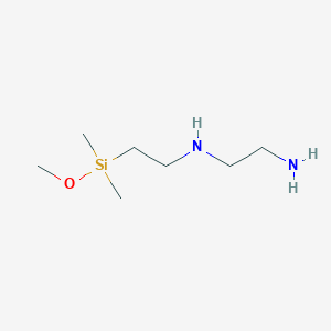 molecular formula C7H20N2OSi B14594039 N~1~-{2-[Methoxy(dimethyl)silyl]ethyl}ethane-1,2-diamine CAS No. 60270-82-8