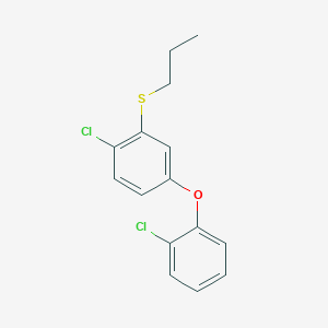 1-Chloro-4-(2-chlorophenoxy)-2-(propylsulfanyl)benzene