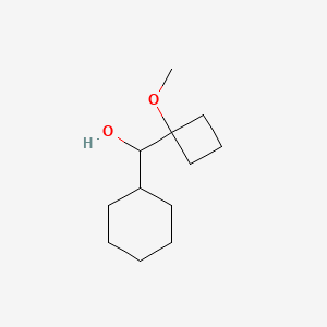 molecular formula C12H22O2 B1459407 Cyclohexyl(1-methoxycyclobutyl)methanol CAS No. 1600656-18-5