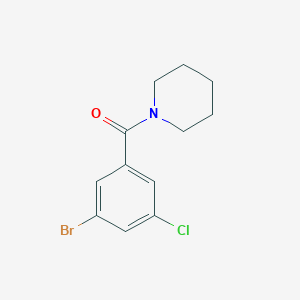 molecular formula C12H13BrClNO B1459408 1-[(3-Bromo-5-chlorophenyl)carbonyl]piperidine CAS No. 1327121-80-1