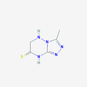 3-Methyl-5,6-dihydro[1,2,4]triazolo[4,3-b][1,2,4]triazine-7(1H)-thione