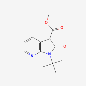 Methyl 1-tert-butyl-2-oxo-1H,2H,3H-pyrrolo[2,3-b]pyridine-3-carboxylate