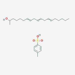 molecular formula C26H42O4S B14594105 4-Methylbenzenesulfonic acid;nonadeca-7,10,13-trien-2-ol CAS No. 61271-96-3