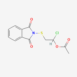 1-Chloro-2-[(1,3-dioxo-1,3-dihydro-2H-isoindol-2-yl)sulfanyl]ethyl acetate