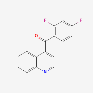 molecular formula C16H9F2NO B1459414 4-(2,4-Difluorobenzoyl)quinoline CAS No. 1706450-34-1