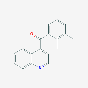 molecular formula C18H15NO B1459415 4-(2,3-Dimethylbenzoyl)quinoline CAS No. 1706462-41-0
