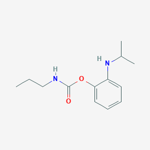 molecular formula C13H20N2O2 B14594157 2-[(Propan-2-yl)amino]phenyl propylcarbamate CAS No. 60309-71-9