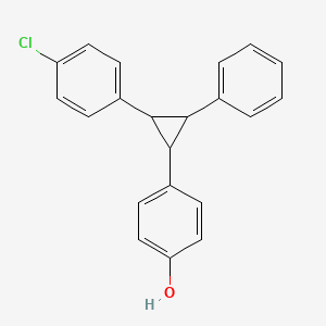 4-[2-(4-Chlorophenyl)-3-phenylcyclopropyl]phenol