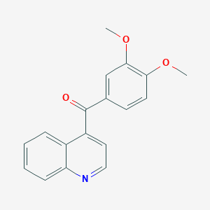 molecular formula C18H15NO3 B1459417 4-(3,4-Dimethoxybenzoyl)quinoline CAS No. 1706451-31-1