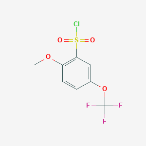 molecular formula C8H6ClF3O4S B1459418 2-Methoxy-5-(trifluoromethoxy)benzenesulfonyl chloride CAS No. 1010422-55-5