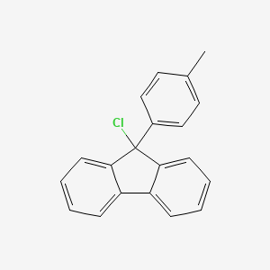 molecular formula C20H15Cl B14594189 9-Chloro-9-(4-methylphenyl)-9H-fluorene CAS No. 60252-97-3