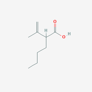 molecular formula C9H16O2 B14594208 2-(Prop-1-EN-2-YL)hexanoic acid CAS No. 60582-28-7