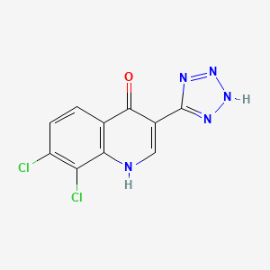 7,8-Dichloro-3-(1,2-dihydro-5H-tetrazol-5-ylidene)quinolin-4(3H)-one