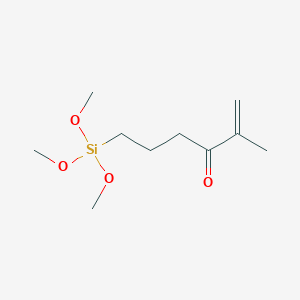 molecular formula C10H20O4Si B14594215 2-Methyl-6-(trimethoxysilyl)hex-1-EN-3-one CAS No. 60319-98-4