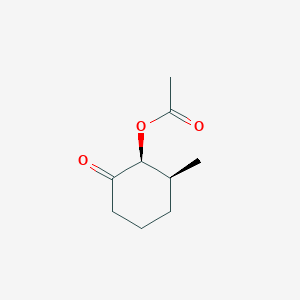 molecular formula C9H14O3 B14594223 (1S,2S)-2-Methyl-6-oxocyclohexyl acetate CAS No. 61592-57-2