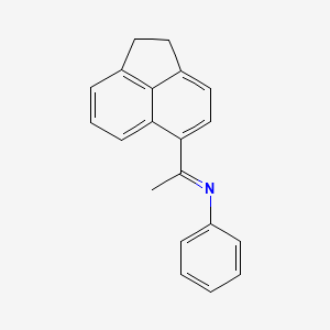 molecular formula C20H17N B14594239 (1E)-1-(1,2-Dihydroacenaphthylen-5-yl)-N-phenylethan-1-imine CAS No. 61308-92-7