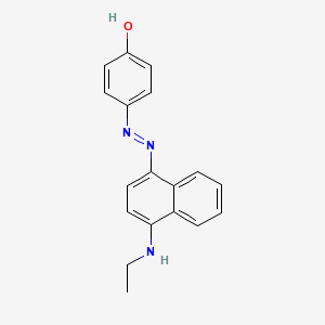 4-{2-[4-(Ethylamino)naphthalen-1-yl]hydrazinylidene}cyclohexa-2,5-dien-1-one