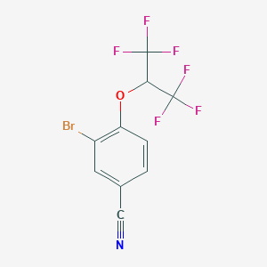 3-Bromo-4-(1,1,1,3,3,3-hexafluoropropan-2-yloxy)benzonitrile