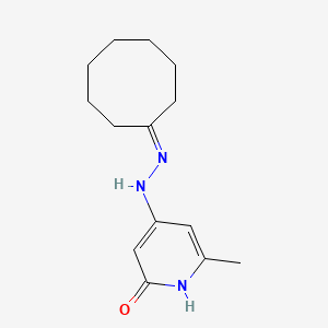 4-(2-cyclooctylidenehydrazinyl)-6-methyl-1H-pyridin-2-one