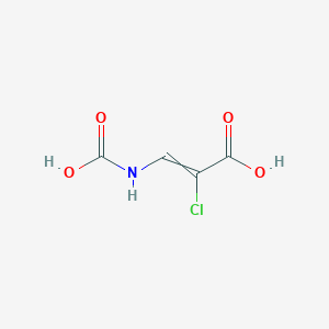 molecular formula C4H4ClNO4 B14594278 3-(Carboxyamino)-2-chloroprop-2-enoic acid CAS No. 61212-16-6