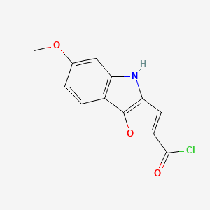 6-Methoxy-4H-furo[3,2-B]indole-2-carbonyl chloride