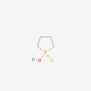 molecular formula C4H9OPS B14594283 1-Hydroxy-1lambda~5~-phospholane-1-thione CAS No. 61599-73-3