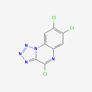 molecular formula C8H2Cl3N5 B14594286 4,7,8-Trichlorotetrazolo[1,5-a]quinoxaline CAS No. 61148-35-4