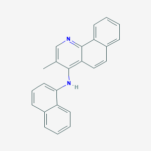 Benzo[h]quinolin-4-amine, 3-methyl-N-1-naphthalenyl-