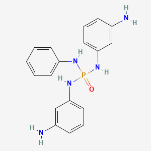 molecular formula C18H20N5OP B14594311 N,N'-Bis(3-aminophenyl)-N''-phenylphosphoric triamide CAS No. 60651-33-4