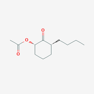 molecular formula C12H20O3 B14594317 (1S,3R)-3-Butyl-2-oxocyclohexyl acetate CAS No. 61592-55-0