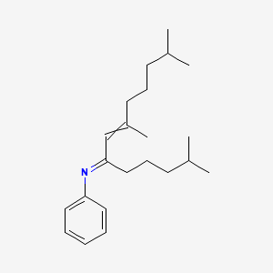 molecular formula C22H35N B14594324 (6E)-2,8,12-Trimethyl-N-phenyltridec-7-en-6-imine CAS No. 61285-57-2