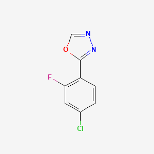 2-(4-Chloro-2-fluorophenyl)-1,3,4-oxadiazole