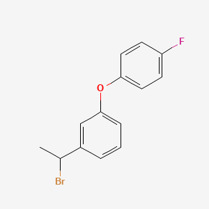 1-(1-Bromoethyl)-3-(4-fluorophenoxy)benzene