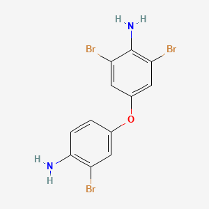 molecular formula C12H9Br3N2O B14594378 Benzenamine, 4-(4-amino-3-bromophenoxy)-2,6-dibromo- CAS No. 61381-90-6