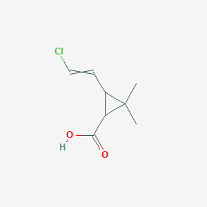 3-(2-Chloroethenyl)-2,2-dimethylcyclopropane-1-carboxylic acid