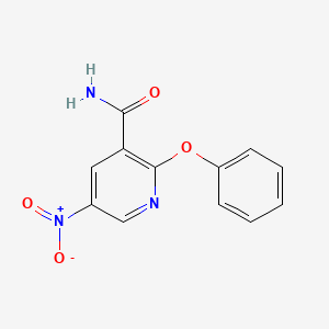 5-Nitro-2-phenoxypyridine-3-carboxamide